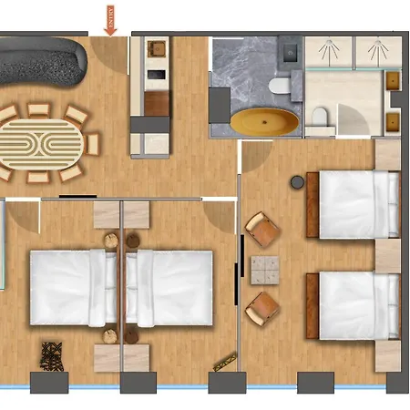 Apartment Nochichi Collections - Center *